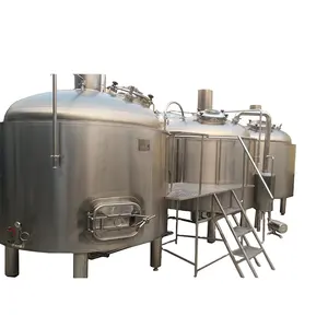 معدات مصنع بيرة جاهزة للإنتاج بمواد غذائية 1000 لتر SUS304 316 معدات مصنع بيرة جاهزة للإنتاج تتكون من وعاءين أو ثلاث أو أربعة أنظمة مصنع بيرة