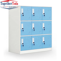 Armoire de rangement de casier en acier coloré en métal de petite taille ensemble d'organisateur de cartable fourni par l'usine pour les étudiants ou l'utilisation de gymnase
