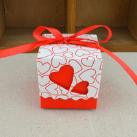 Boîte à friandises romantique coréenne à double cœur creux, idéale pour les cadeaux de mariage, l'emballage de bonbons et les contenants pour cadeaux d'anniversaire de bébé
