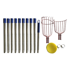 カスタマイズ可能 果物収穫器 伸縮ポールツール りんご オレンジ レモン 洋梨 マンゴー ピッカー - Product Image 1