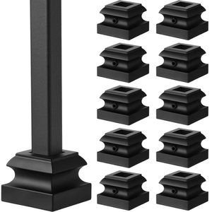 Giá tốt nhất Đen sắt lục bình giày có thể điều chỉnh cho các góc độ khác nhau của cầu thang đôi xoắn Lan Can - Product Image 2