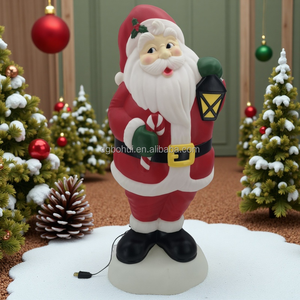 Décoration de Noël extérieure en plastique de 36 pouces, Père Noël lumineux, cadeau de fête - Product Image 1
