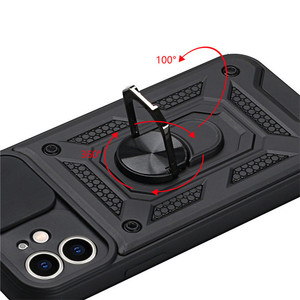Funda de teléfono con protección de lente de ventana deslizante para <span class=keywords><strong>LG</strong></span> K52 K53 Q50 Q62 <span class=keywords><strong>K42</strong></span> K62 Plus K22 K32 Stylo 7 4G 5G cubierta con soporte - Product Image 4