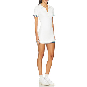 Personnalisé Respirant Séchage Rapide Mince À Manches Courtes Tennis Golf Robe De Sport Nouvelle Collection Taille Avant Logo Tennis Porter - Product Image 5