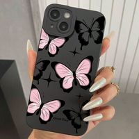 Coques de téléphone antichoc Papillons pour iPhone 17 Air 16 Plus Pro Max 15 14 13 12 11 X – Housse de protection anti-chute personnalisée