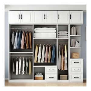 Prima moderno diseño personalizado armario único de alta calidad muebles de dormitorio armario <span class=keywords><strong>Interior</strong></span> de madera - Product Image 1