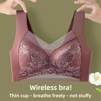 Prix d'usine OEM – Soutien-gorge invisible élégant en dentelle multicolore sans armatures pour le sommeil et le yoga