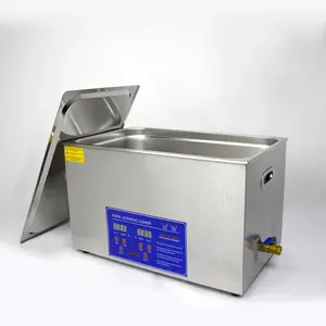 30L Industrial Ultrasonic Cleaner com Temporizador Digital & Aquecedor 40kHz Profissional Grande Limpador Ultrassônico 600W 40KHz