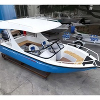 Yate de Vela Usado Pequeño y Económico de China, Yate Flotante de Lujo para Alta Mar en Venta, Catamarán Deportivo de Aluminio de Lujo con Techo Rígido