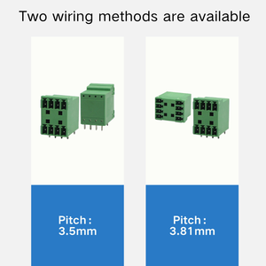 Bloque de Terminales PCB de Doble Fila <span class=keywords><strong>AOSO</strong></span> FPH1.5-350 381-00 de 3.5mm, Aleación de Cobre, 300V 8A, Conector de Cableado Enchufable MCD1.5-G1 - Product Image 4