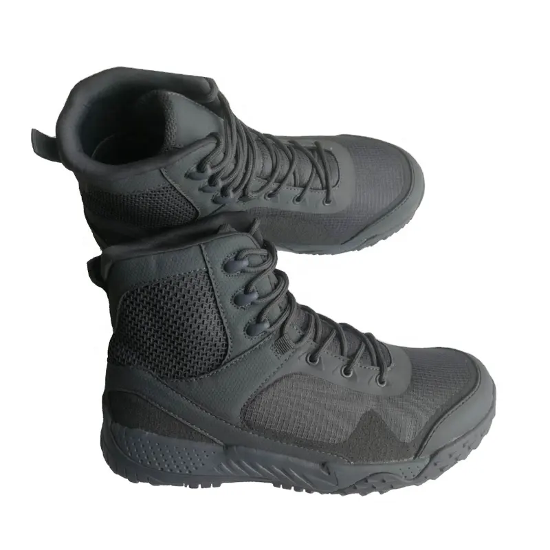 Lightweight hunting men boots ,auto lacing leather good quality hiking boots for sale
