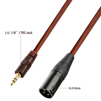 Câble audio équilibré Yinyu AC086P XLR mâle vers TRS 3,5 mm pour smartphone, ordinateur portable, mixeur, enregistrement