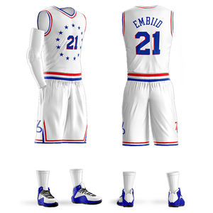 Kedatangan Baru 2026 Jersey Basket Desain Kustom Berkualitas Tinggi Set Seragam Basket OEM Logo Tim Sublimasi Penuh # 11 # 21 - Product Image 3