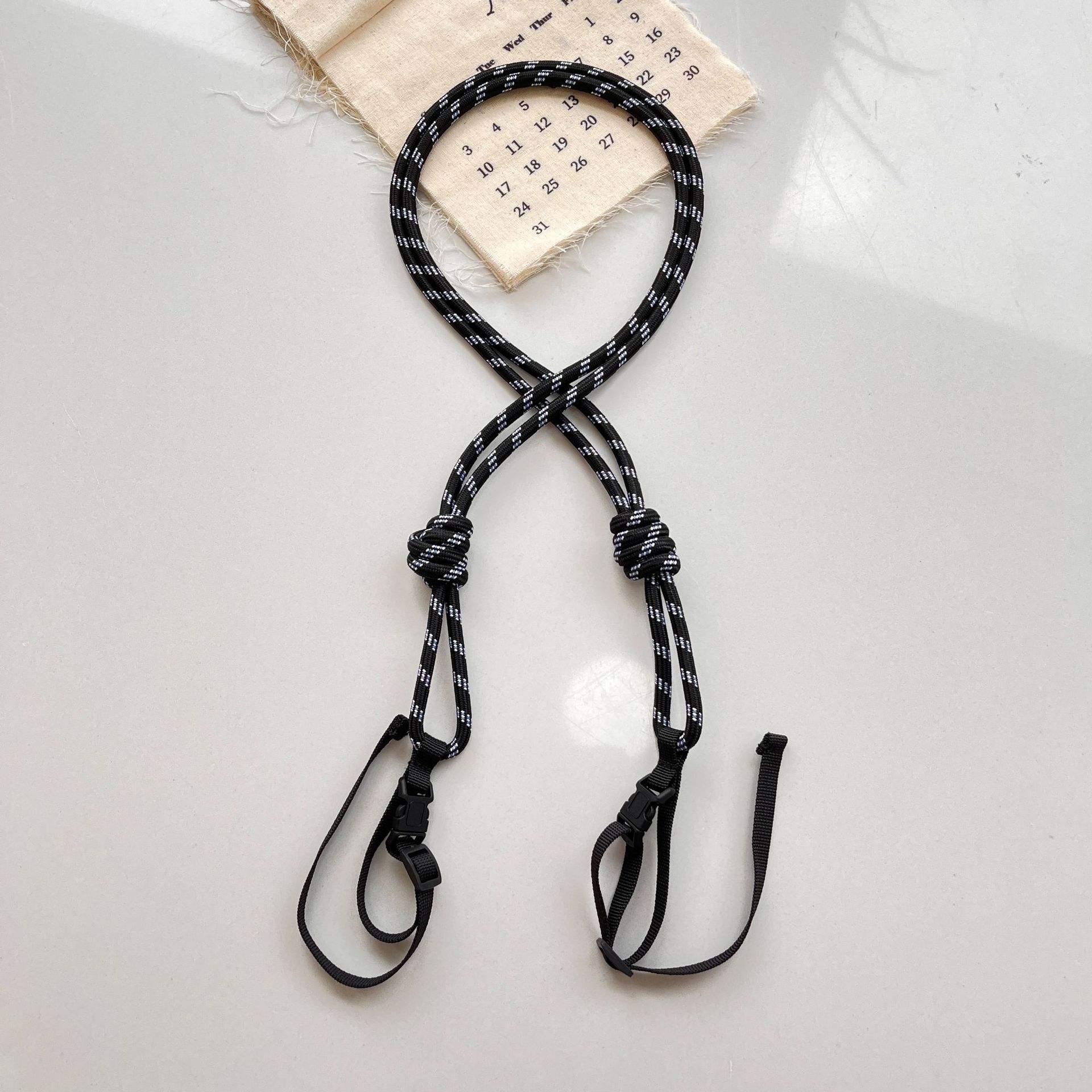 Noir et blanc mince bandoulière]