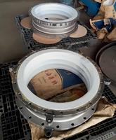 Joint de dilatation circulaire en acier DN800mm, doublé PTFE, renforcé, avec tiges de commande, pour applications corrosives, peint, de fabricant OEM