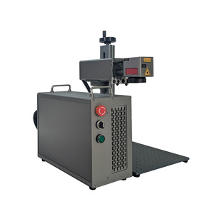 <strong>Portable</strong> 20W-100W Fiber Laser Marking <strong>Machine</strong> for Jewelry Makeup PET ID Tag Metal <strong>Engraver</strong> Support for PLT BMP AI Graphic - Product Image 2
