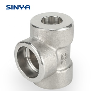 Tubo e Tubi Filettato in Acciaio Lega di Acciaio Raccordo A Gomito 316L SS 1 in. 304L ASME B16.11 Forgiato Presa di Saldatura Pari <span class=keywords><strong>Tee</strong></span>