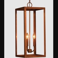 Luminaire suspendu moderne industriel en laiton et verre transparent pour salon, hôtel, décoration de plafond