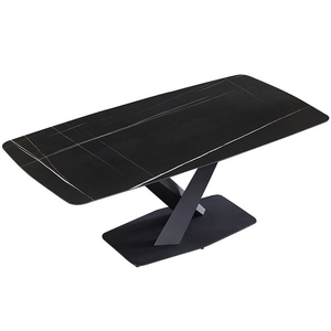 Modern Luxury Design Nordic <strong>Dining</strong> Room Restaurant Full Black Italian <strong>Large</strong> Rectangle Ceramic <strong>Table</strong> Marble Top <strong>Dining</strong> <strong>Table</strong>