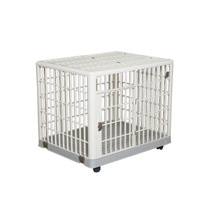 Cage pour chien en <span class=keywords><strong>ABS</strong></span> de haute qualité pour une utilisation en intérieur et en extérieur - Design portable, simple et élégant, facile à nettoyer, équipée de roulettes pour un déplacement pratique - Product Image 3