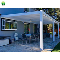 Arches de jardin extérieures Gazebo Pergola Kits Persienne de toit électrique bioclimatique