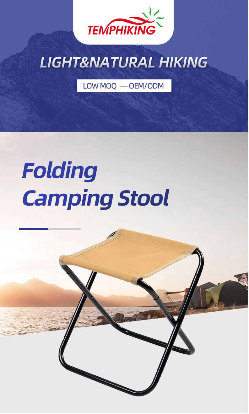 Temphiking Folding Stools Lightweight Durable Camping Chairs