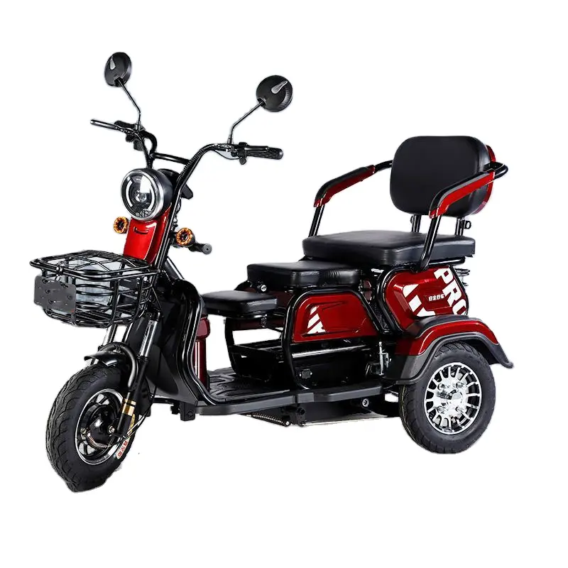 Barato adulto 3000w 3 roda scooter tuk triciclo com cabine