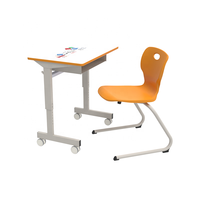 Meubles scolaires modernes, bureau simple pour les étudiants, bon marché, Durable, avec plateau de boîte à livres en métal
