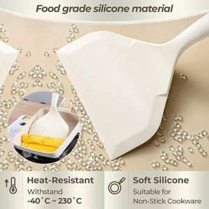 Espátula de Silicona Blanca Resistente al Calor, Utensilio de Cocina - Product Image 4