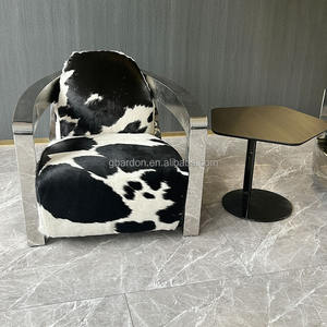 Ensemble de canapés <span class=keywords><strong>et</strong></span> fauteuils <span class=keywords><strong>vintage</strong></span> industriels en <span class=keywords><strong>cuir</strong></span> de vache véritable avec <span class=keywords><strong>fauteuil</strong></span> en <span class=keywords><strong>acier</strong></span> inoxydable pour appartements, hôtels <span class=keywords><strong>et</strong></span> salons - Product Image 6