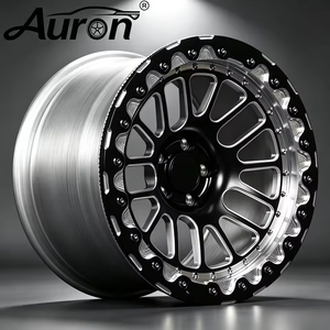 ล้อแม็กซ์อะลูมิเนียมอัลลอย Auron สีดำเงา หน้าเจียรลายหลายก้าน แบบชิ้นเดียว สำหรับรถยนต์นั่งส่วนบุคคล ปรับปรุงล้อให้ดูดีขึ้น - Product Image 3