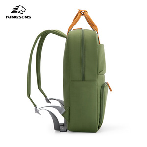 Kingsons Women's <b>Backpack</b> 15 Inches Solid Color <b>Large</b> <b>Capacity</b> Everyday Use Student <b>Backpack</b> - Product Image 2