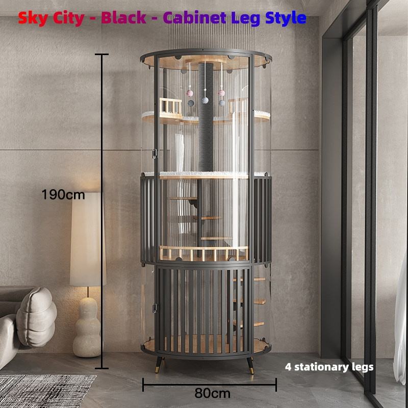 Sky City - Noir - Style pied de meuble