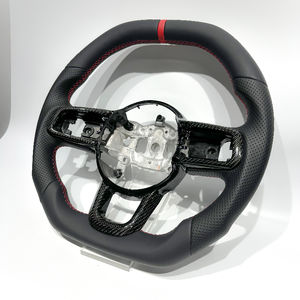 พวงมาลัย<span class=keywords><strong>หนัง</strong></span>คุณภาพสูงและคาร์บอนไฟเบอร์สำหรับรถจี๊ป แรงเลอร์ แกลดิเอเตอร์ JK JL TJ KJ - Product Image 4