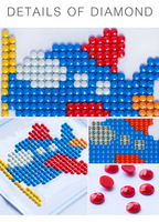 Autocollants de peinture diamantée pour enfants HARDWORK Cartoon, autocollants diamantés 5D DIY pour enfants
