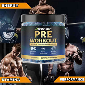 Gomitas de Creatina <span class=keywords><strong>Pre</strong></span>-Entrenamiento de Marca Privada Ausreson, Suplemento Energético de Nutrición Deportiva, Gomitas <span class=keywords><strong>Pre</strong></span>-Entrenamiento con Beta Alanina - Product Image 2