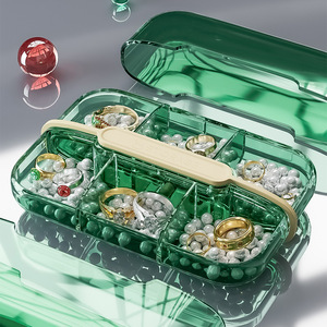 Organizador de Pastillas Semanal Portátil al por Mayor con 4/6 Compartimentos, Estuche de Almacenamiento de Vitaminas para Exteriores, Diseño Rectangular de Plástico Moldeado por Inyección - Product Image 6