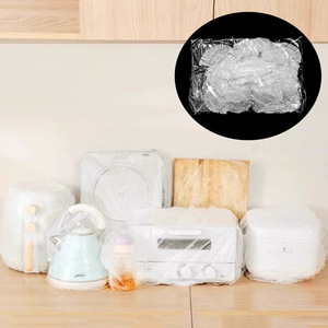 Disposable Dust Cover For Rice Cookers Pots Microwave Ovens Household Appliances Elastic Band Round White - Product Image 1