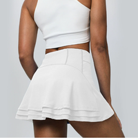 Culottes deux pièces respirantes pour femmes vêtements de sport jupe plissée d'été pour Tennis Badminton Golf Yoga course OEM Logo taille
