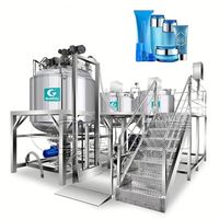 Homogénéisateur sous vide Guanyu 2000L, mélangeur émulsifiant, machine de fabrication cosmétique, émulsifiant pour lotion, émulsifiant pour crème