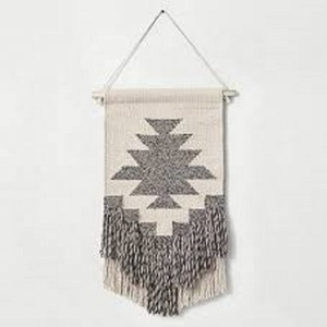 Tapiz de Macramé Tejido a Mano con Lana y Algodón, Adorno con Borlas, Estilo Bohemio Marroquí, Decoración de Pared para el Hogar, Arte DIY - Product Image 4