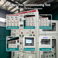 ZHUOLI Armoire de distribution de puissance (RMU) isolée au gaz en acier galvanisé vert personnalisée IP4X pour applications de distribution d'énergie intelligente en intérieur
