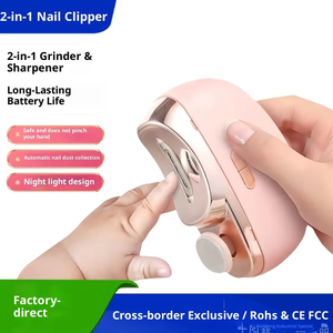 Lime à <span class=keywords><strong>ongles</strong></span> électrique rechargeable par USB, matériau plastique sûr, adulte, bébé, 2 vitesses, soins des enfants, personnel, stockage des éclats d'<span class=keywords><strong>ongles</strong></span> - Product Image 1