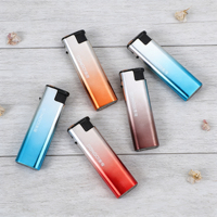 Cadeaux d'affaires promotionnels, design personnalisé, logo, briquet à gaz électrique coupe-vent en plastique rechargeable, design européen, écologique