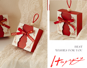 DAMAI Vente en gros de sacs à bonbons de mariage portables pour réceptions de mariage, cadeaux de mariage, cadeaux de table, boîtes en papier pliables décoratives - Product Image 4