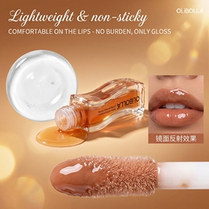Gloss à lèvres bio en gros, huile à lèvres personnalisée, longue tenue, anti-transfert, pour maquillage quotidien et soirées, OEM ODM - Product Image 2