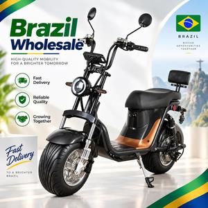 Brasilien Lagerbestand Citycoco Elektro-Moped-Roller 1000W 60V20Ah Fat-Tire-Design Händlerlieferung - Product Image 2