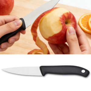 Juego de 3 <span class=keywords><strong>Cuchillos</strong></span> EVO Carnations <span class=keywords><strong>para</strong></span> Verduras, 9 cm, Cuchillo Santoku de 13.5 cm, Acero Inoxidable, Mango de PP, Ligero, Duradero, Forjado - Product Image 4