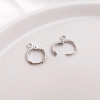 Pendientes de Base con gancho para fabricación de joyas, accesorios de hebilla hechos a mano chapados en oro, Popular, conectores en inglés, venta al por mayor
