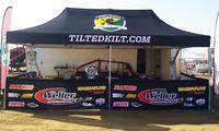 Carpa plegable con marco de aluminio para eventos al aire libre, carpa con toldo pop-up, para exposiciones comerciales, 3x6m